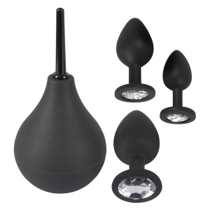 kit 3 plugs bijou velvet jewel noir