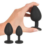 kit 3 plugs bijou velvet jewel noir 4
