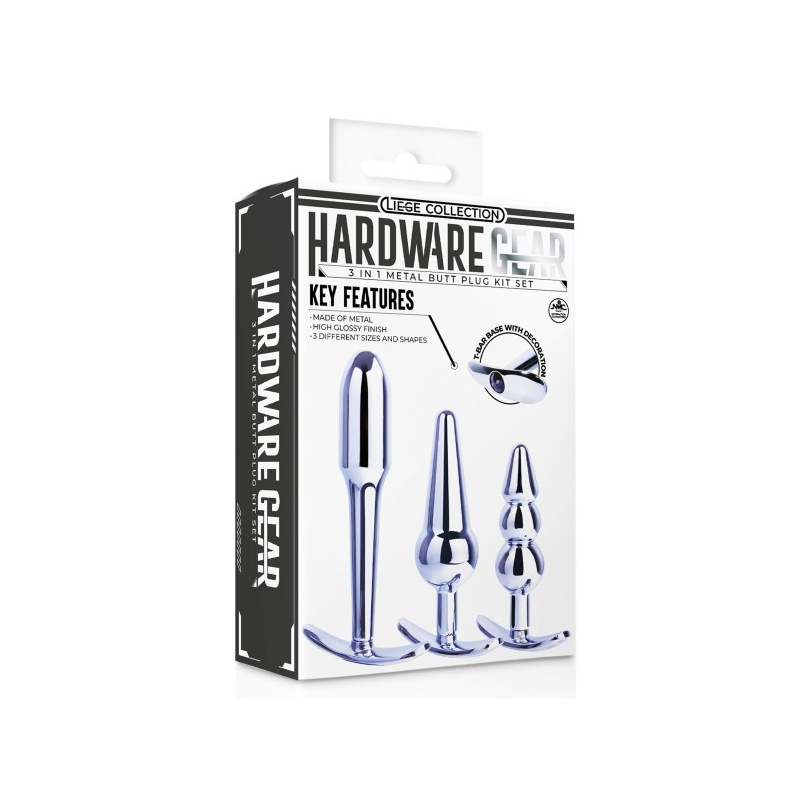 kit 3 plugs en metal butt lig 1
