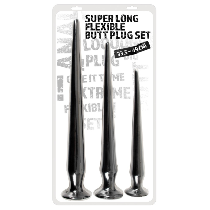 kit 3 plugs longs flex plug noirs 1