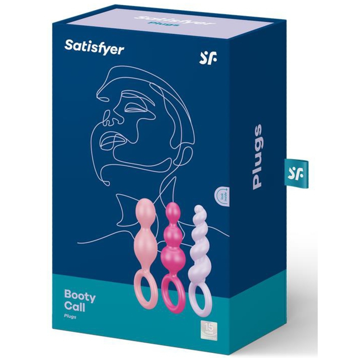 kit 3 plugs silicone booty call satisfyer 95 x 25cm roses 1