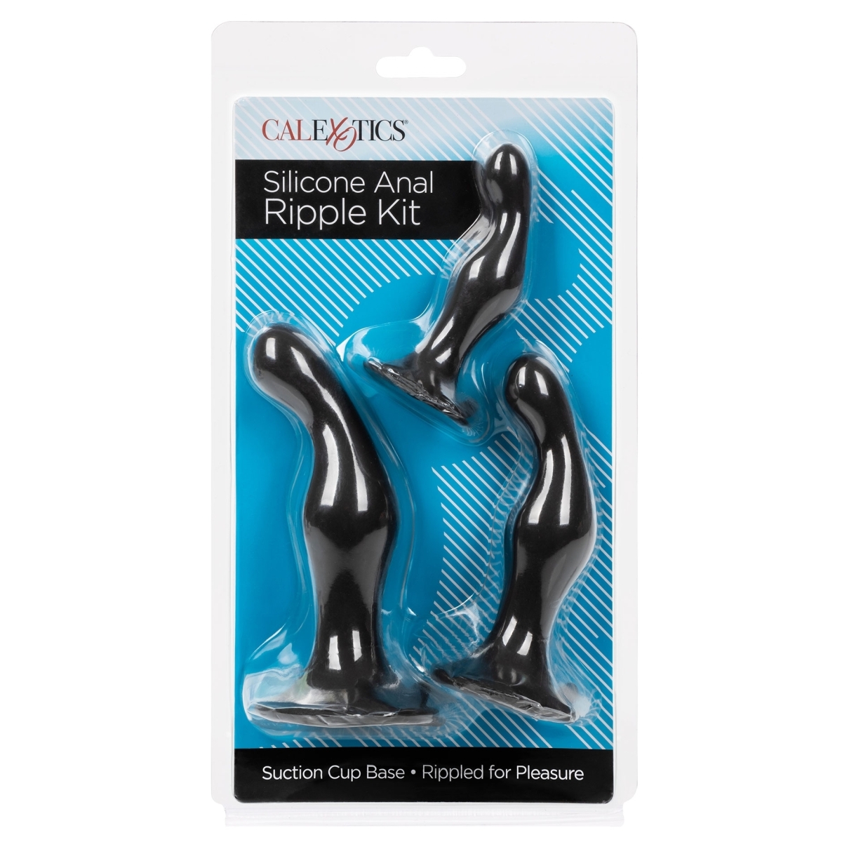 kit 3 plugs silicone ripple kit noirs 1