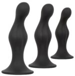 kit 3 plugs silicone ripple kit noirs