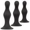 kit 3 plugs silicone ripple kit noirs 5