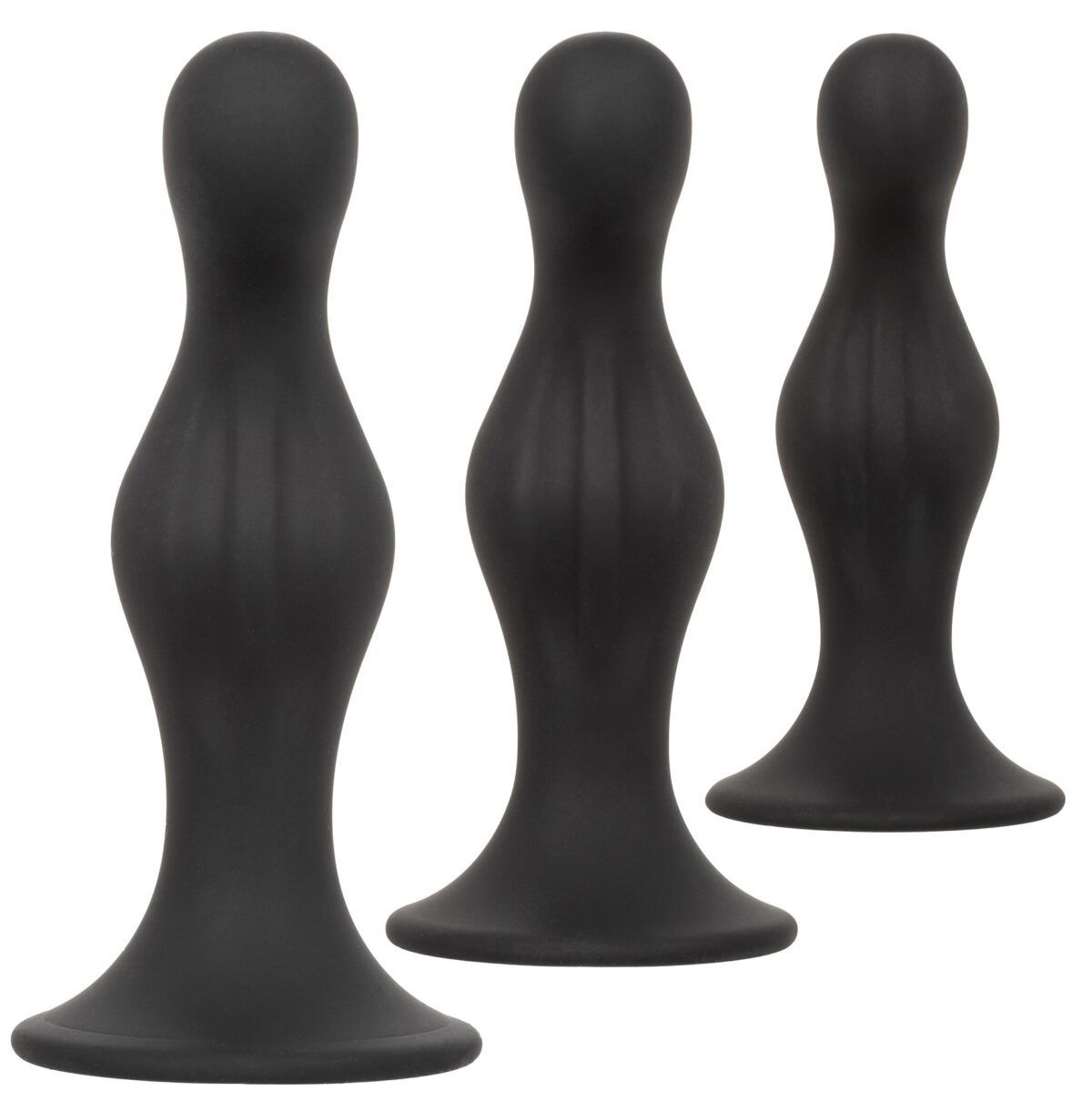 kit 3 plugs silicone ripple kit noirs 5
