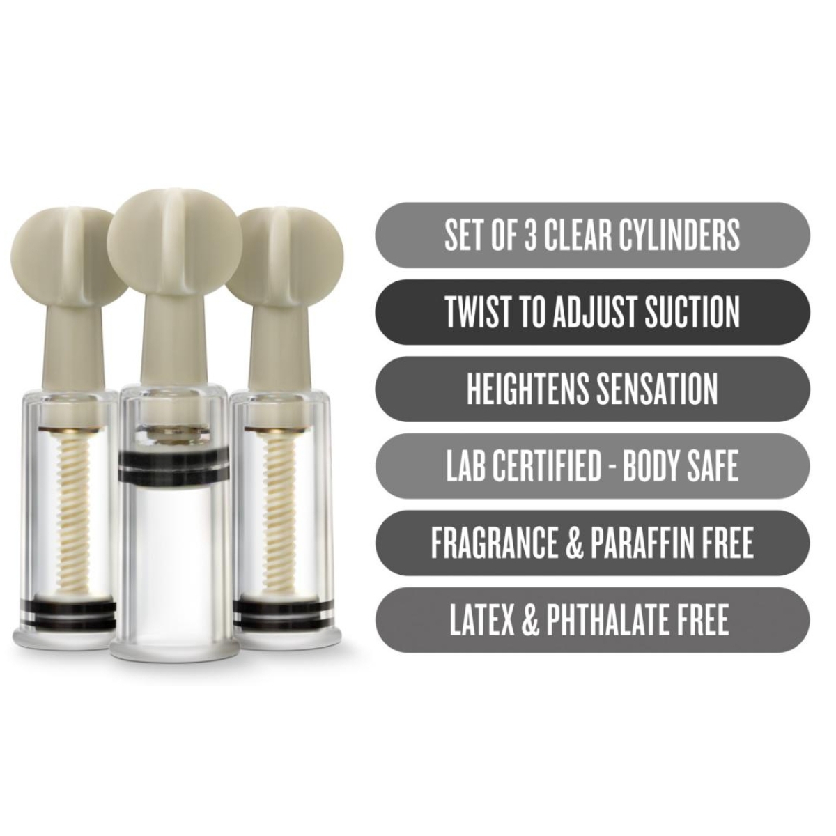 kit 3 suce tetons twist up 103cm diametre 19mm 3