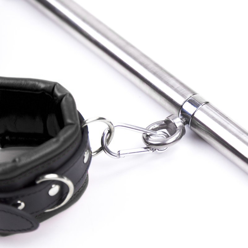 kit barre de maintien collier et menottes simply dom noir 4