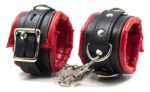 kit barre de maintien collier et menottes simply dom rouge et noir 2