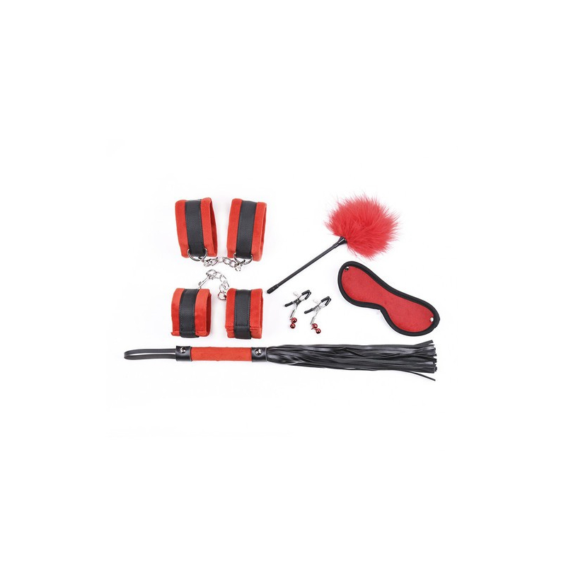 kit bondage 5 pieces rouge 1