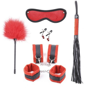 kit bondage 5 pieces rouge
