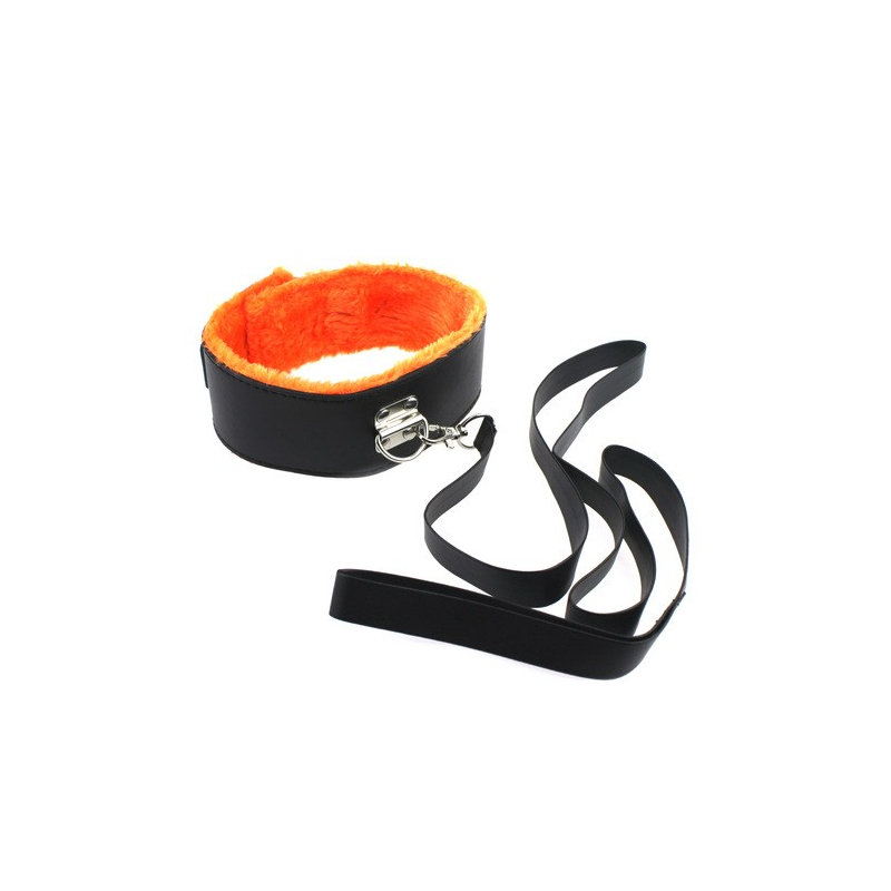 kit bondage 7 pieces noir orange 1