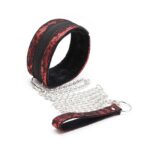 kit bondage collier menottes rouge 1