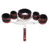 kit bondage collier menottes rouge