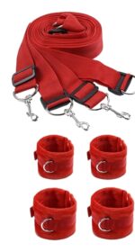 kit bondage pour lit rouge 1