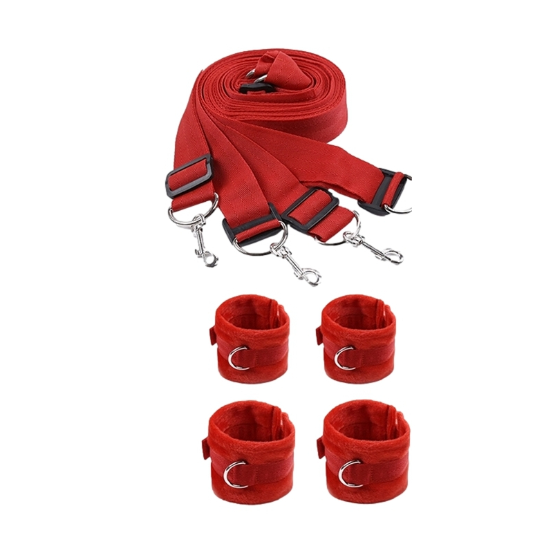 kit bondage pour lit rouge 1