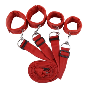 kit bondage pour lit rouge