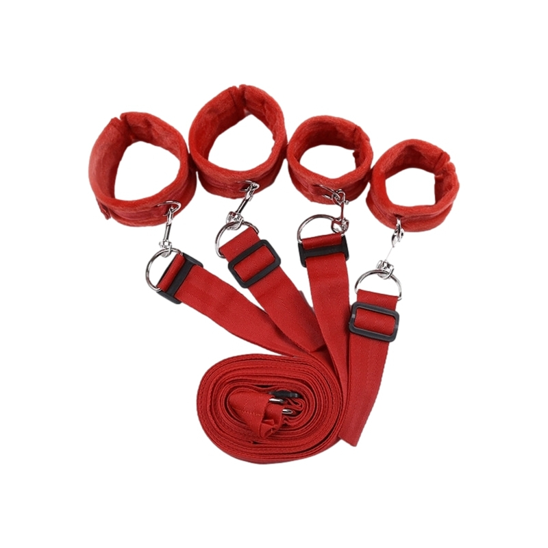 kit bondage pour lit rouge