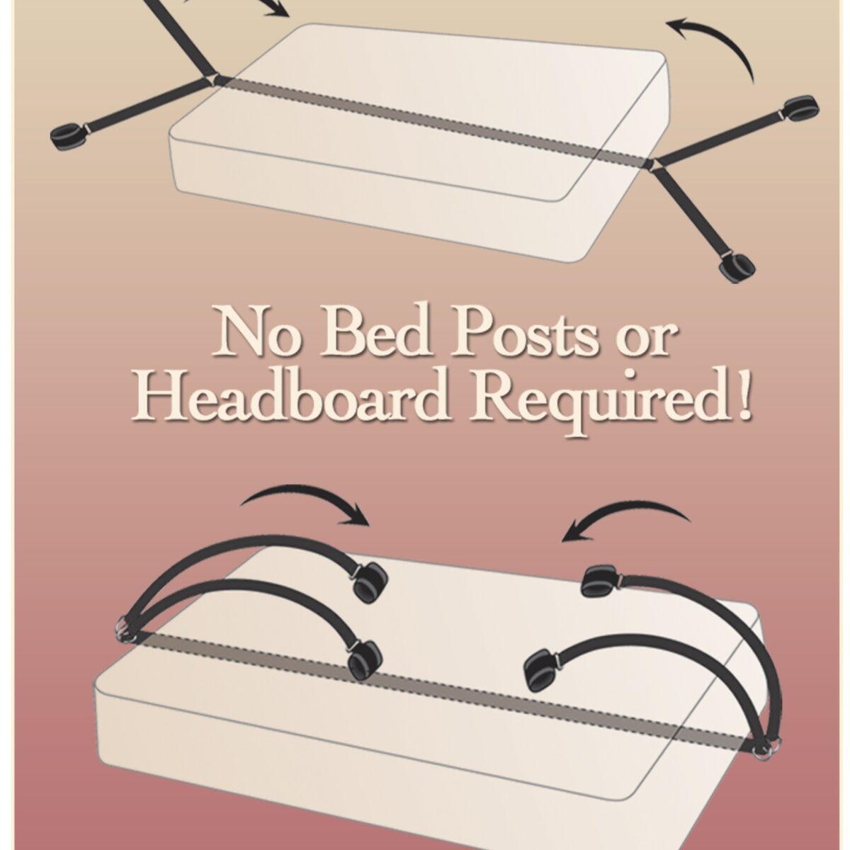 kit bondage retenues pour lit