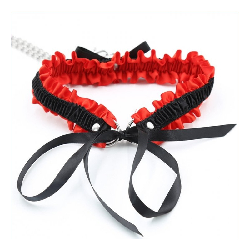 kit collier menottes romance noir rouge 2