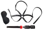 kit d initiation bdsm obedience 4 pieces noir