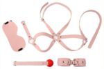 kit d initiation bdsm obedience 4 pieces rose