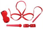 kit d initiation bdsm obedience 4 pieces rouge