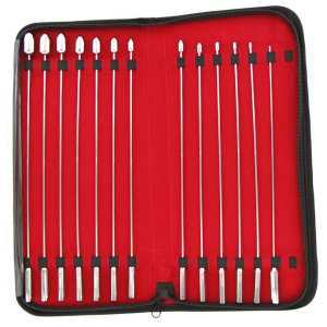 kit de 13 tiges pour uretre 2 a 14mm