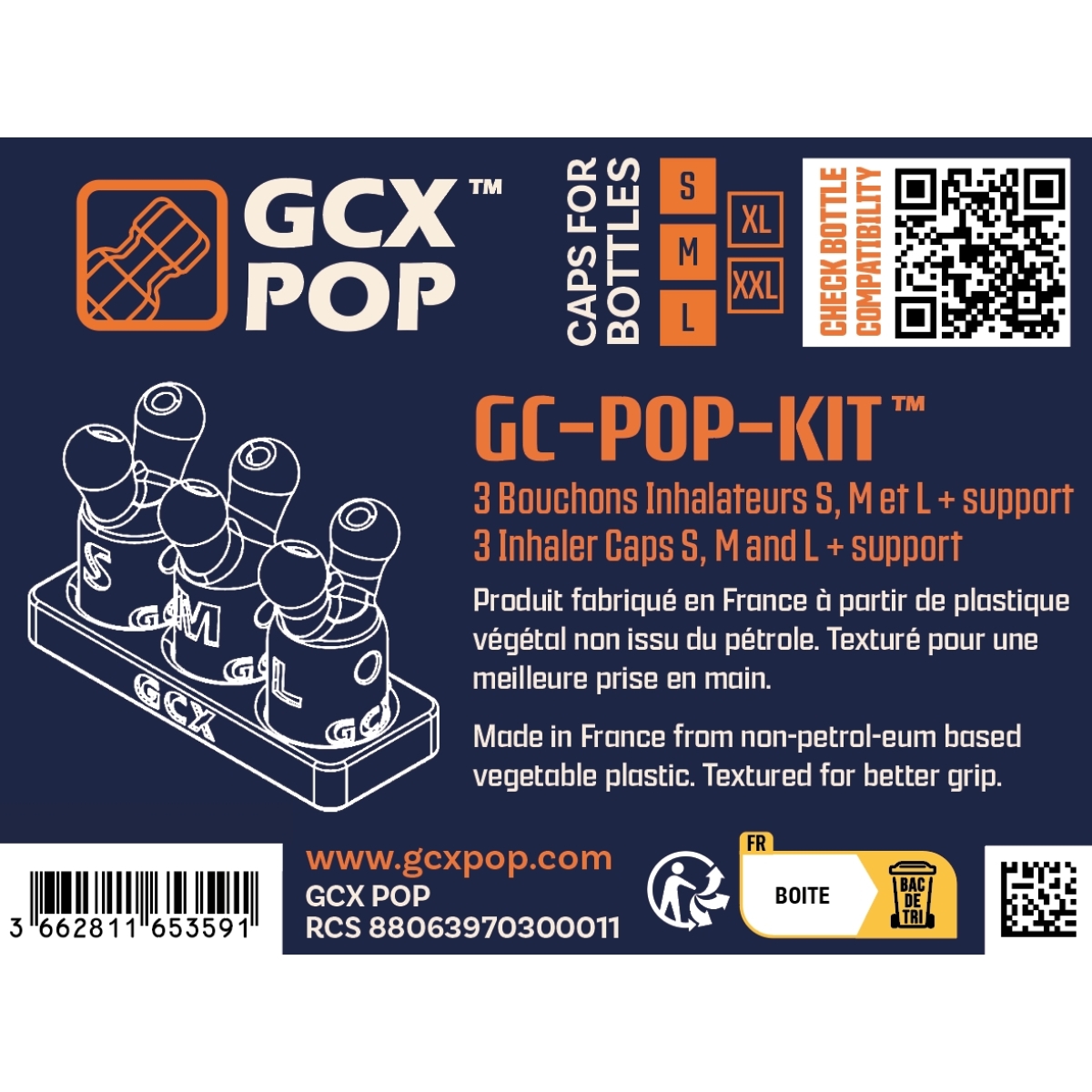 kit de 3 bouchons diffuseur precis support gc pop sml 1 3