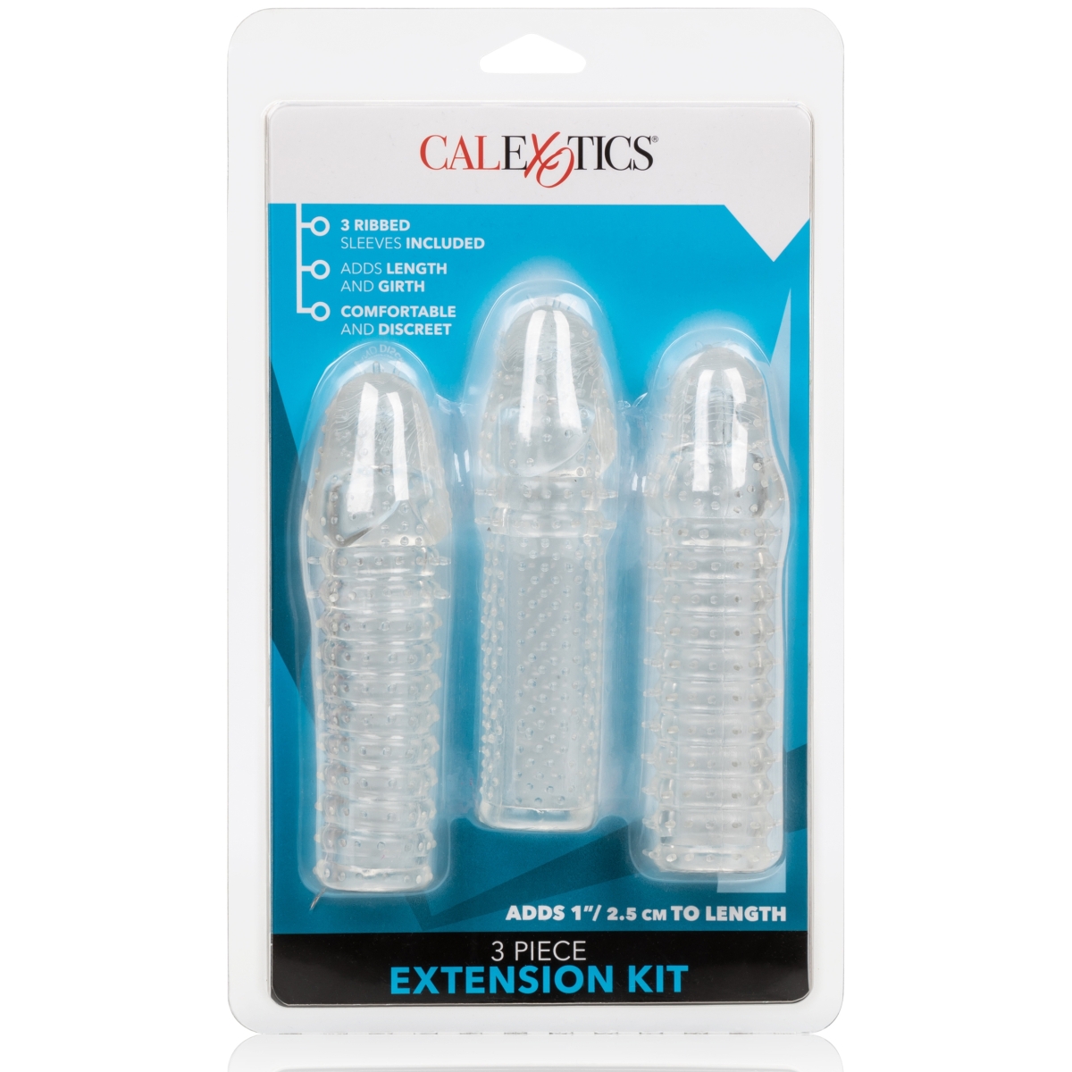 kit de 3 gaines de penis texturees ribbed extend 14 x 4cm 1