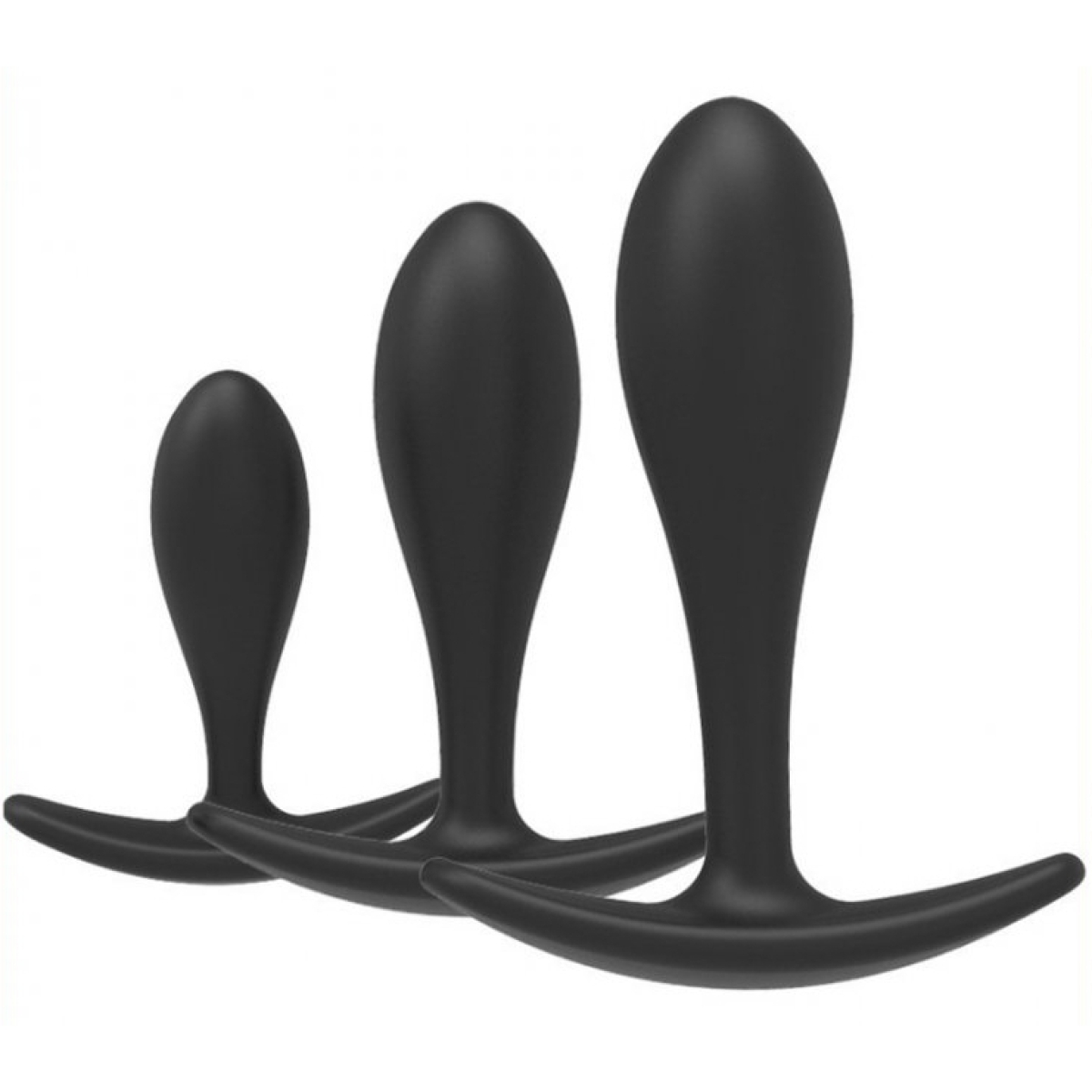 kit de 3 mini plugs training curve noirs