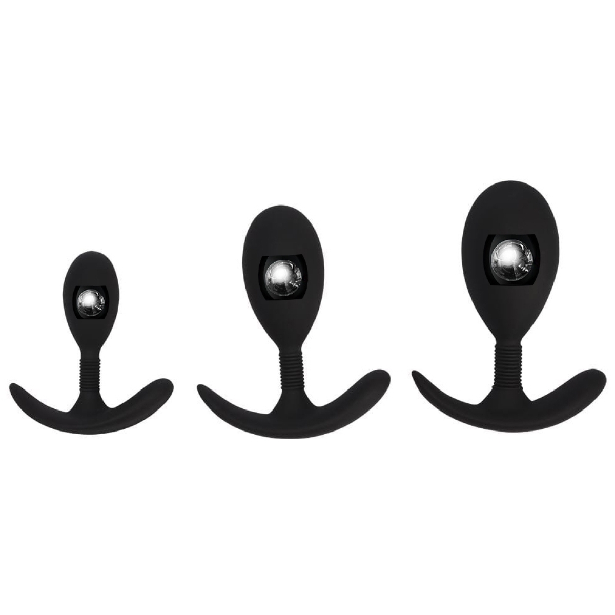 kit de 3 plugs avec bille trainer mont noirs