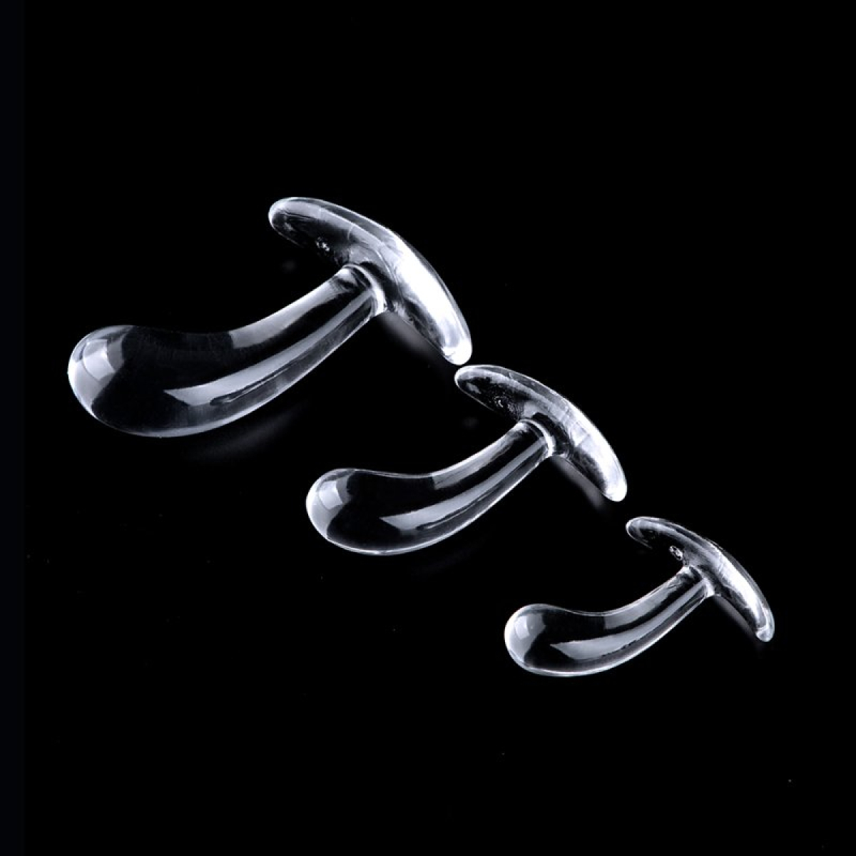 kit de 3 plugs curved three 11 x 35cm transparent 1