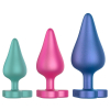 kit de 3 plugs en silicone luster