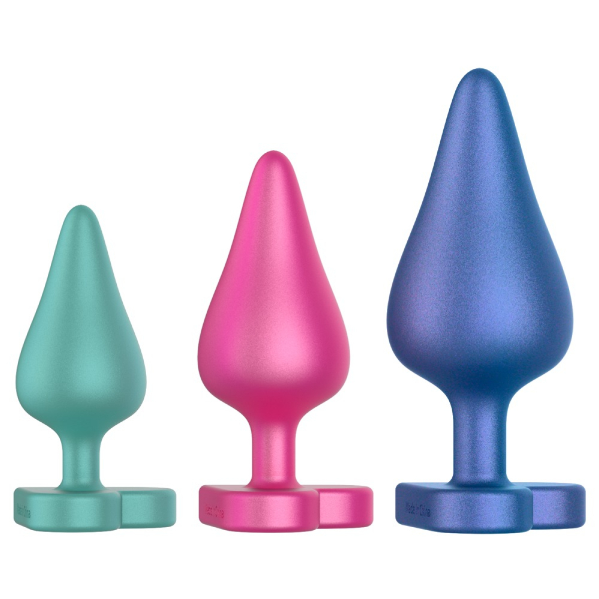 kit de 3 plugs en silicone luster