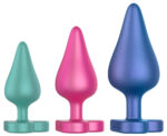 kit de 3 plugs en silicone luster