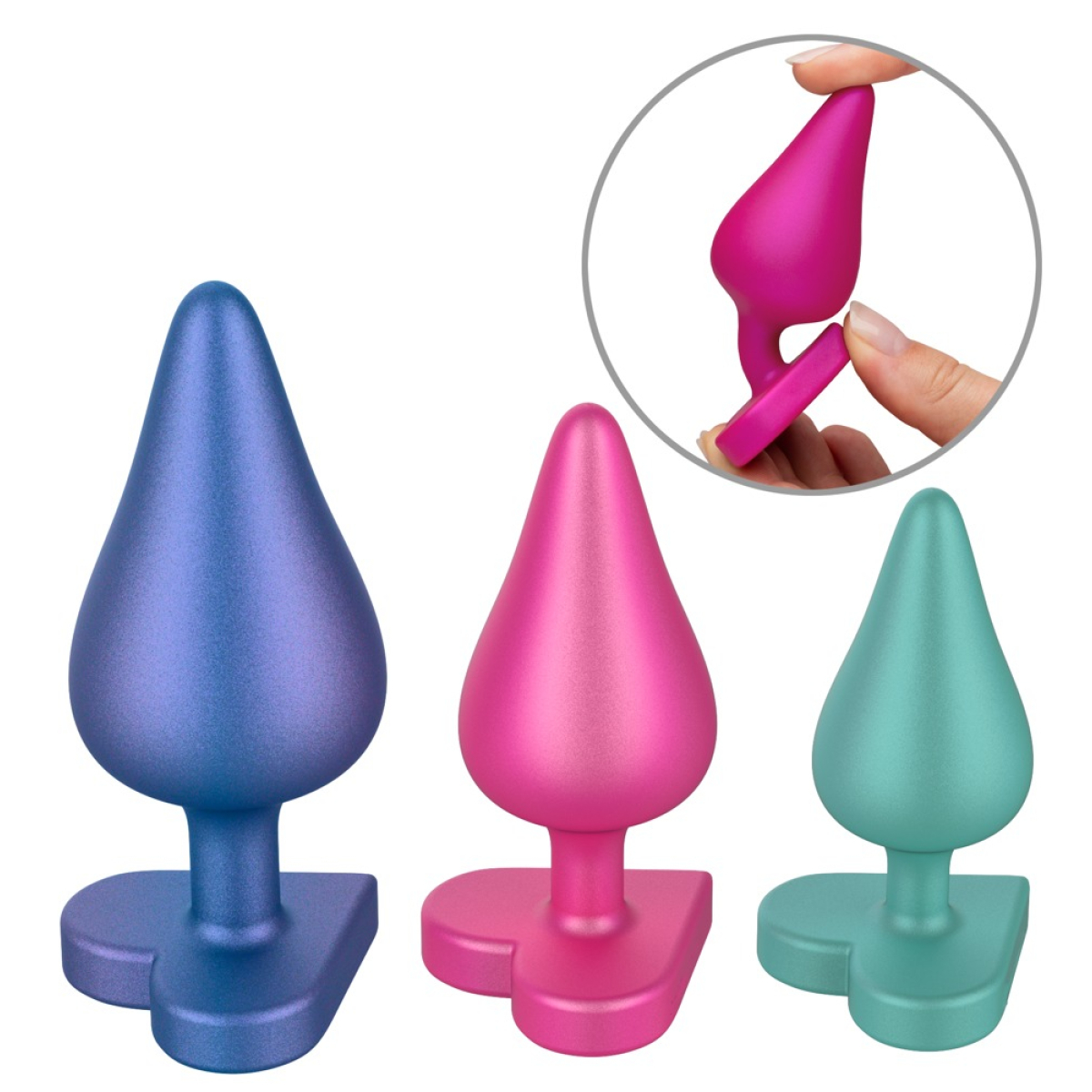 kit de 3 plugs en silicone luster 2