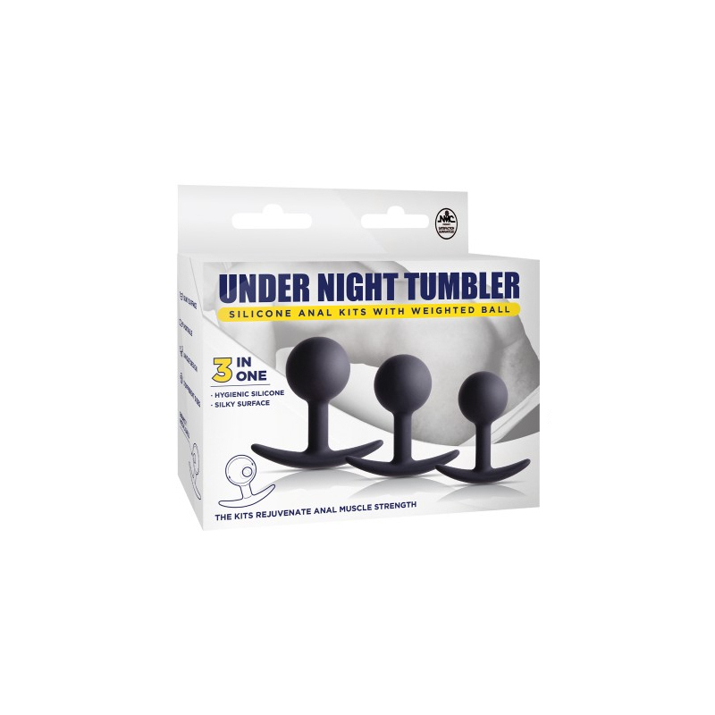 kit de 3 plugs lestes tumbler noirs 1