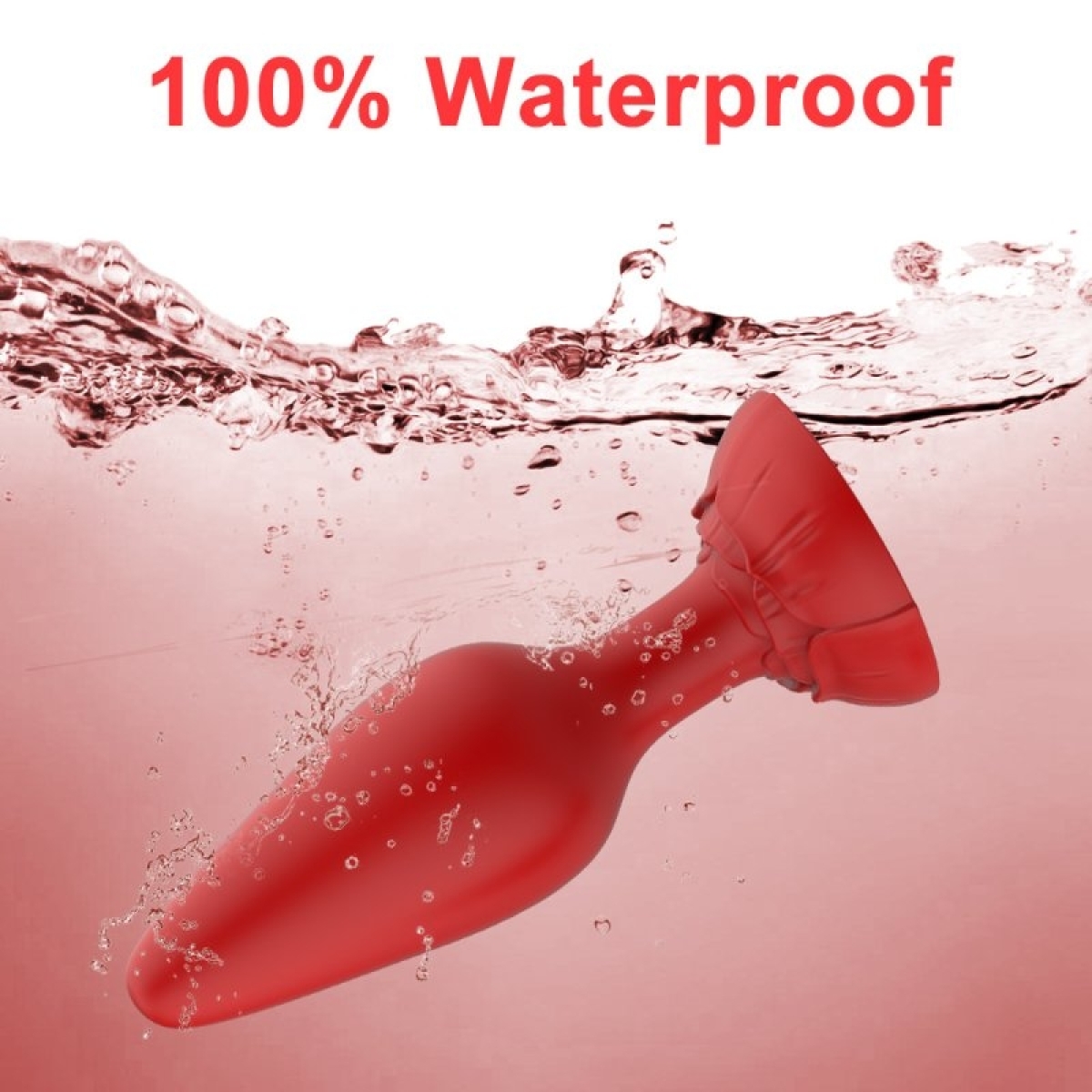 kit de 3 plugs rolarose 11 x 41cm rouge 2