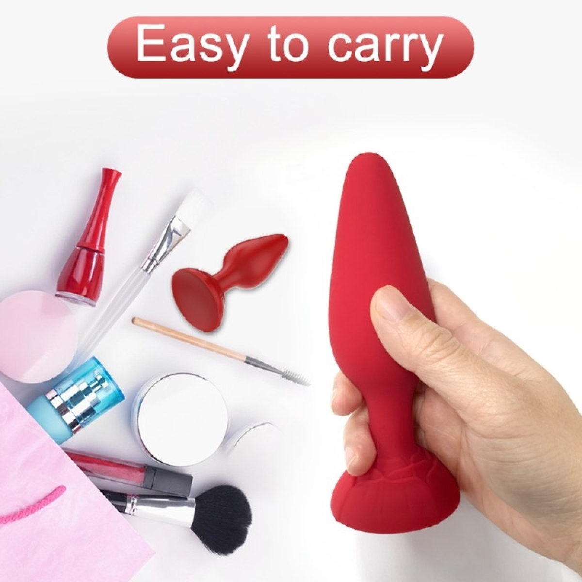 kit de 3 plugs rolarose 11 x 41cm rouge 3