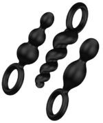 kit de 3 plugs silicone booty call satisfyer 95 x 25cm