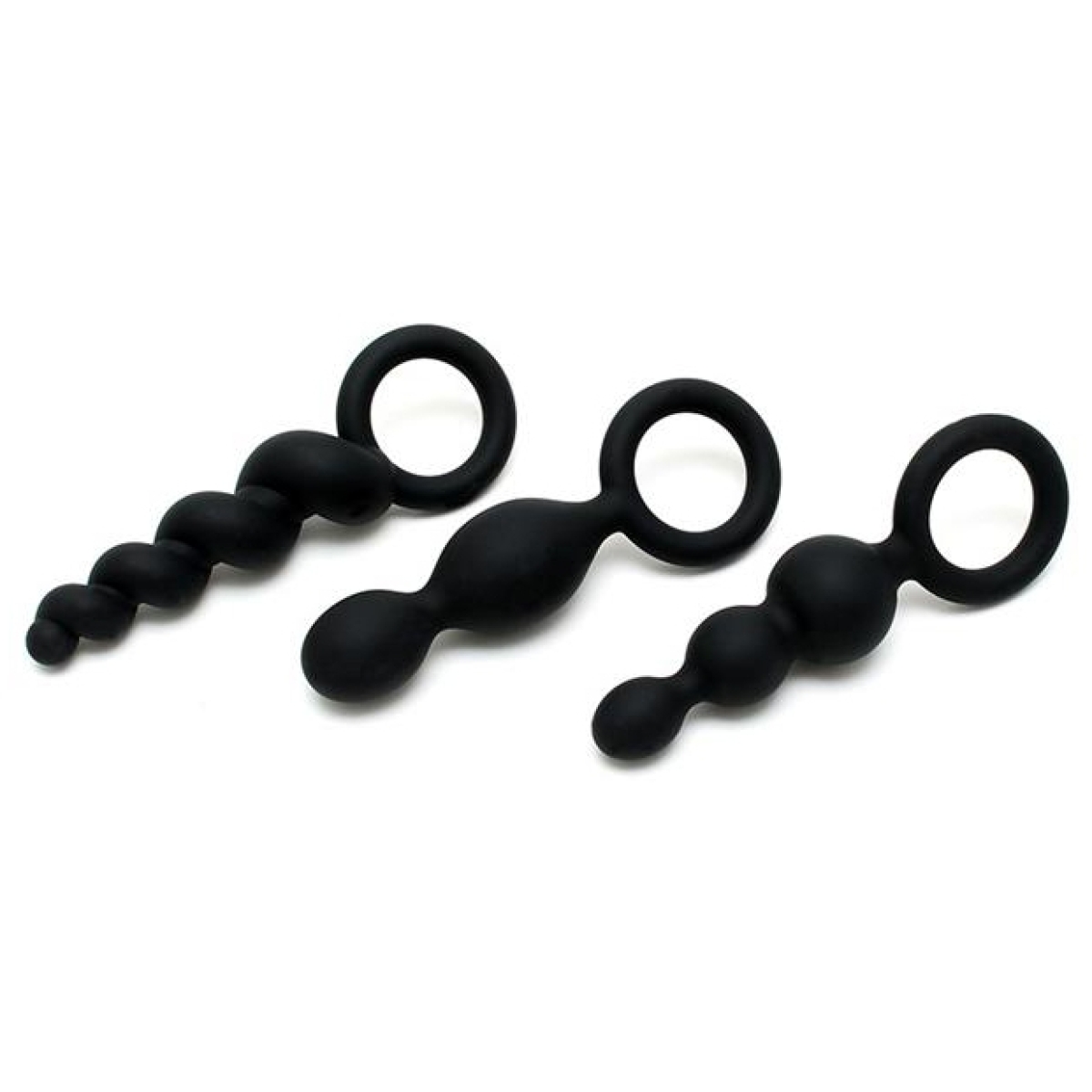 kit de 3 plugs silicone booty call satisfyer 95 x 25cm 3