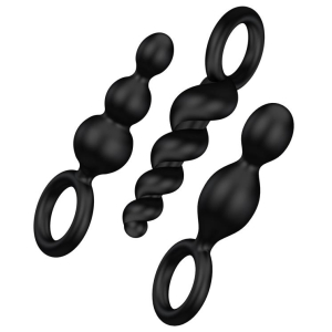 kit de 3 plugs silicone booty call satisfyer 95 x 25cm