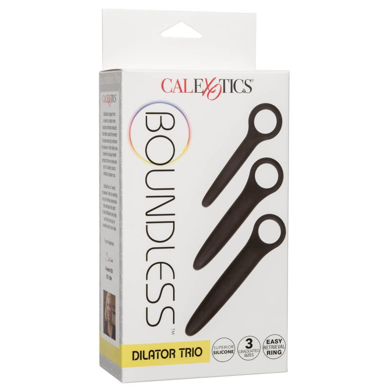 kit de 3 plugs silicone dilatro trio boundless noirs 1
