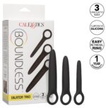kit de 3 plugs silicone dilatro trio boundless noirs 2