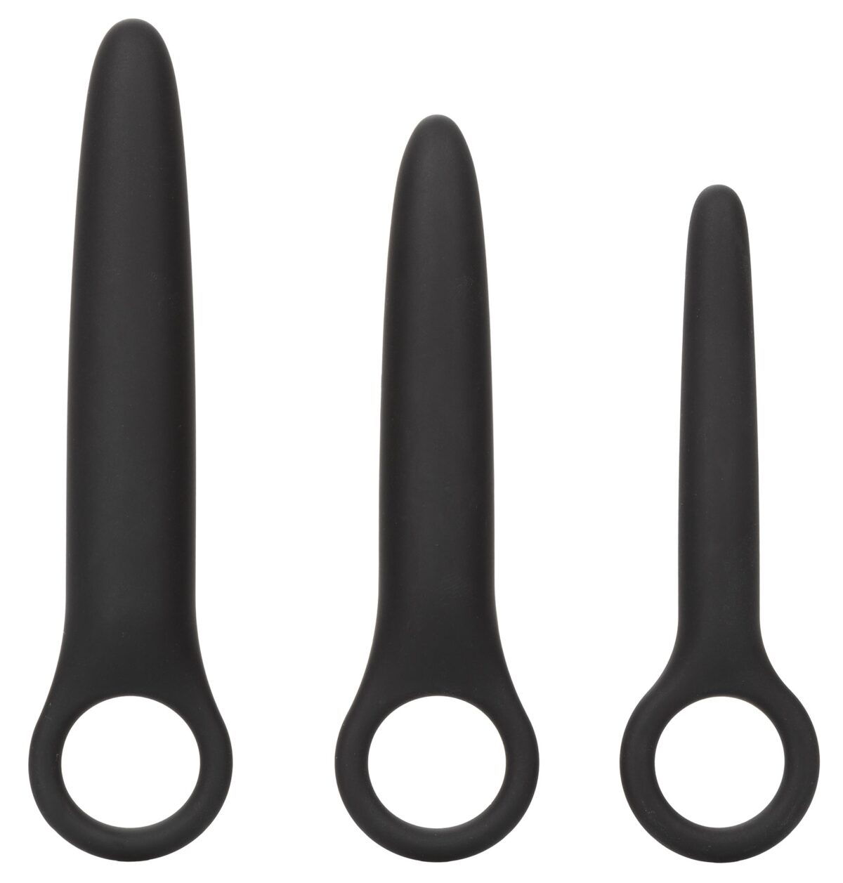 kit de 3 plugs silicone dilatro trio boundless noirs 5
