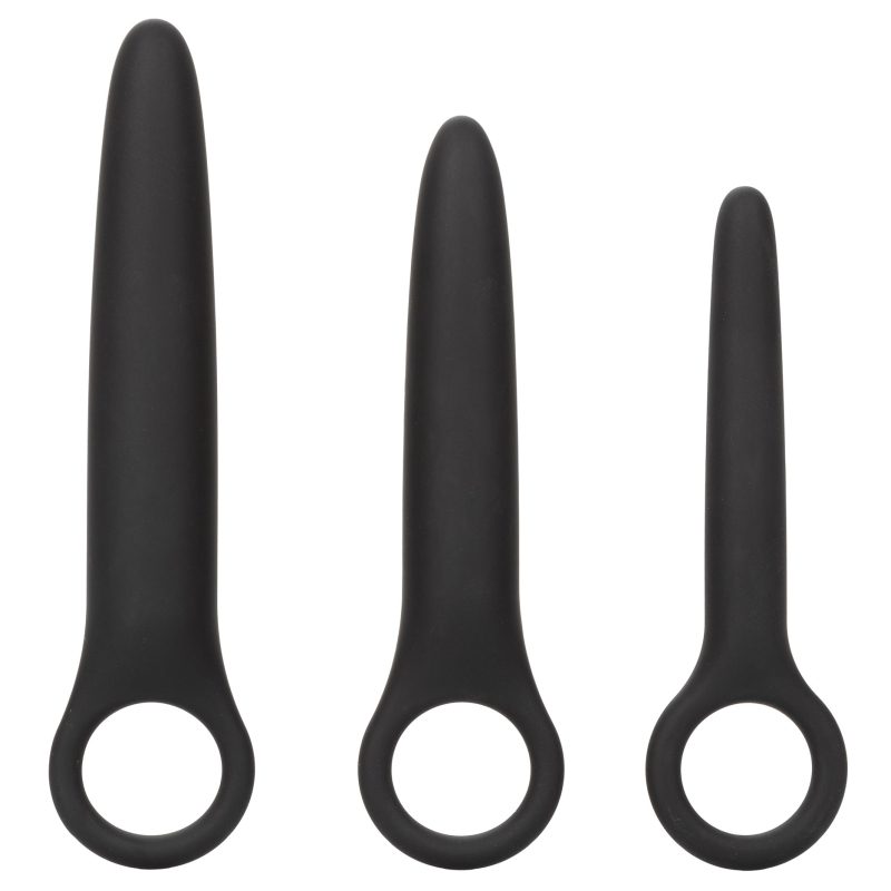 kit de 3 plugs silicone dilatro trio boundless noirs 5