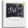 kit de 3 plugs silicone rocket noirs 1