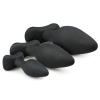 kit de 3 plugs silicone rocket noirs 2