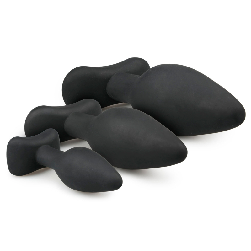 kit de 3 plugs silicone rocket noirs 2