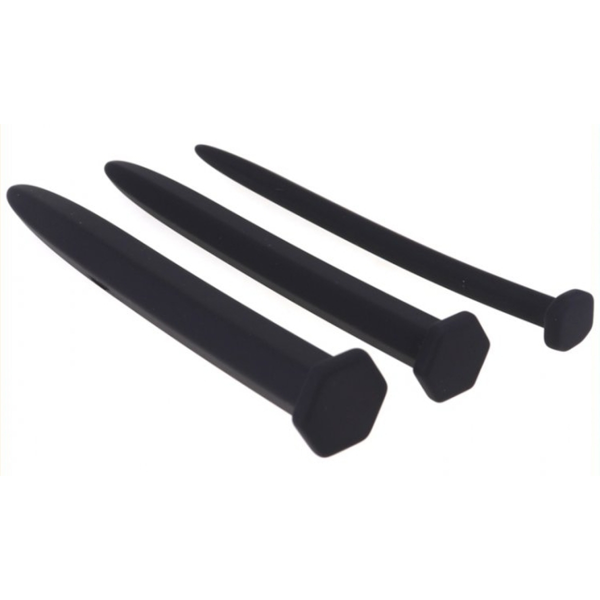 kit de 3 tiges d uretre silicone hexagon 15cm diametres 8 12 16mm 1